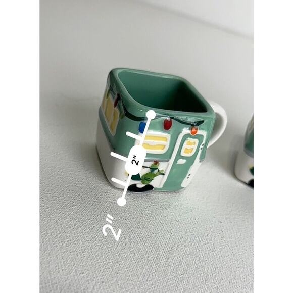TAG RV Camper Mini Mugs 2” Tall 2 oz Ceramic Set Of 3 - Picture 7 of 9
